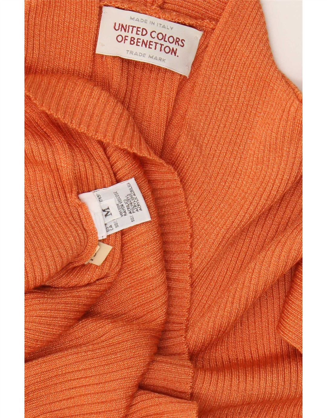 Canotta oversize da donna Benetton UK 14 Viscosa arancione medio