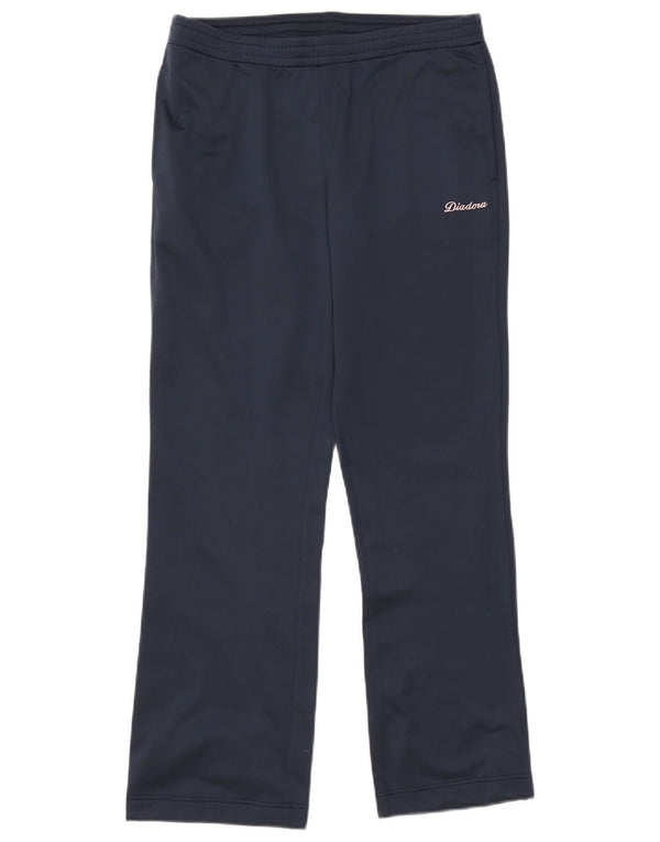 Pantaloni da tuta da donna Diadora UK 10 Small Blu Navy Poliestere