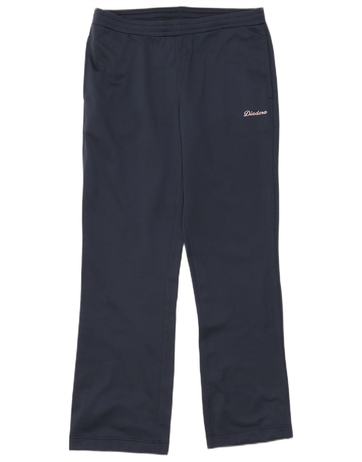 Pantaloni da tuta da donna Diadora UK 10 Small Blu Navy Poliestere