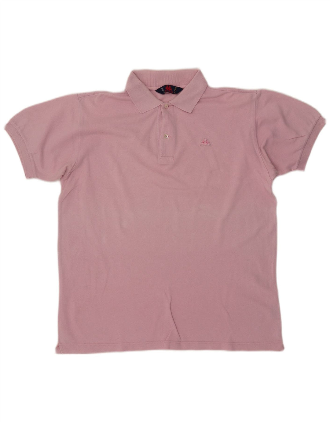Polo da uomo KAPPA in cotone rosa medio