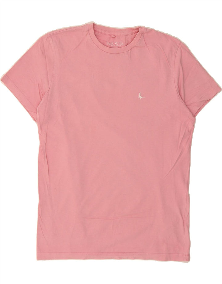 JACK WILLS Mens Classic Fit T-Shirt Top Small Pink Vintage Jack Wills and Second-Hand Jack Wills from Messina Hembry 