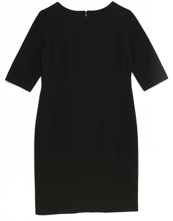 Abito tubino Hobbs da donna con maniche a 3/4 UK 14 grande poliestere verde