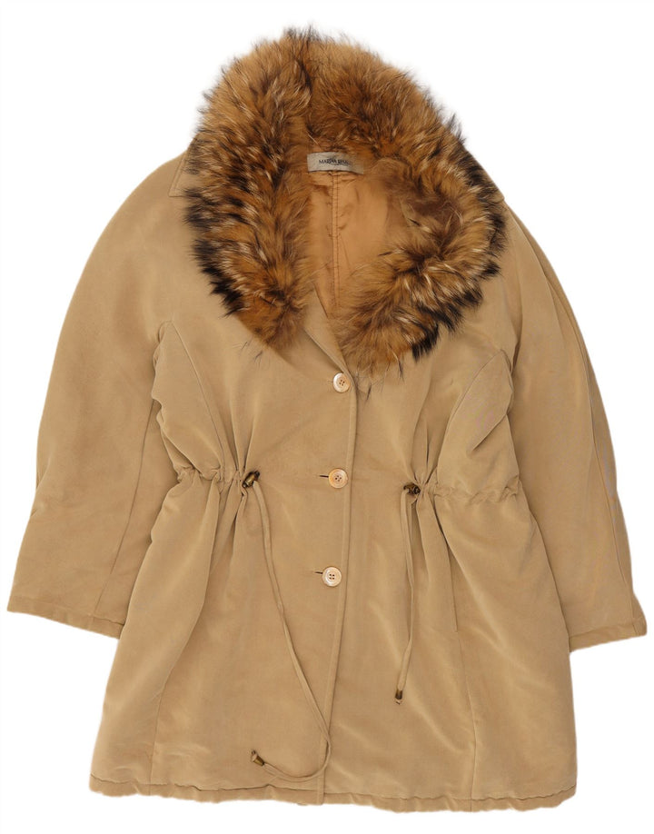Cappotto da donna Marina Rinaldi taglia 23 Rayon beige medio