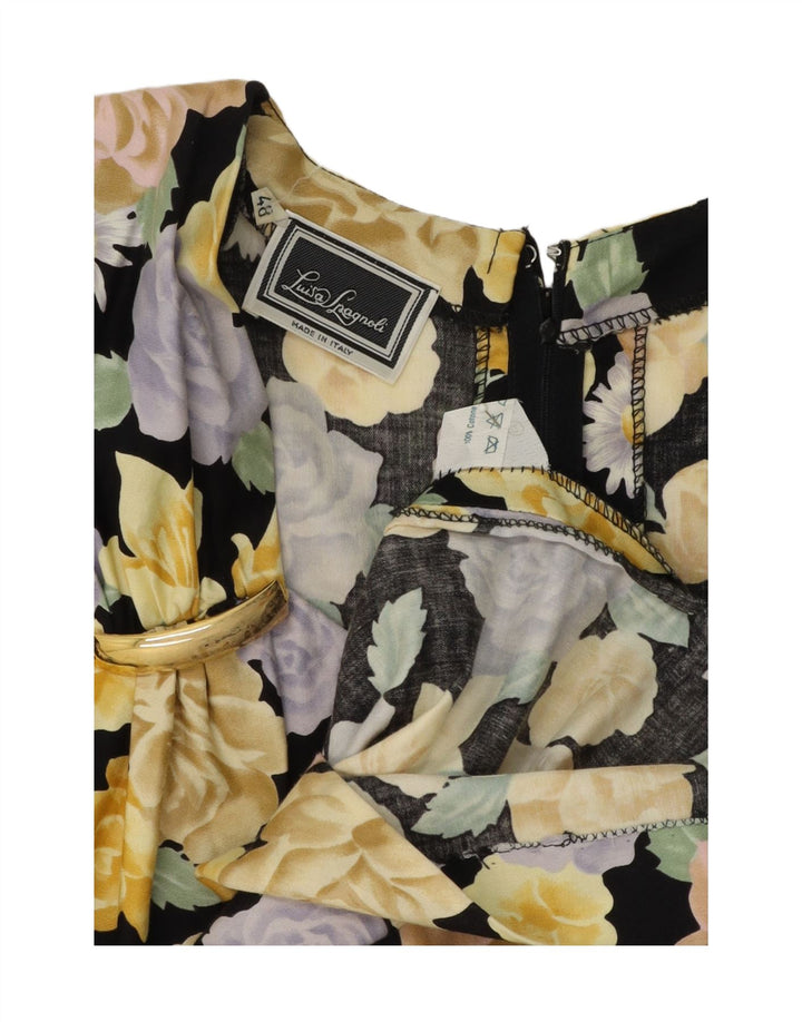 LUISA SPAGNOLI Womens Shift Dress IT 48 XL Multicoloured Floral Cotton Vintage Luisa Spagnoli and Second-Hand Luisa Spagnoli from Messina Hembry 