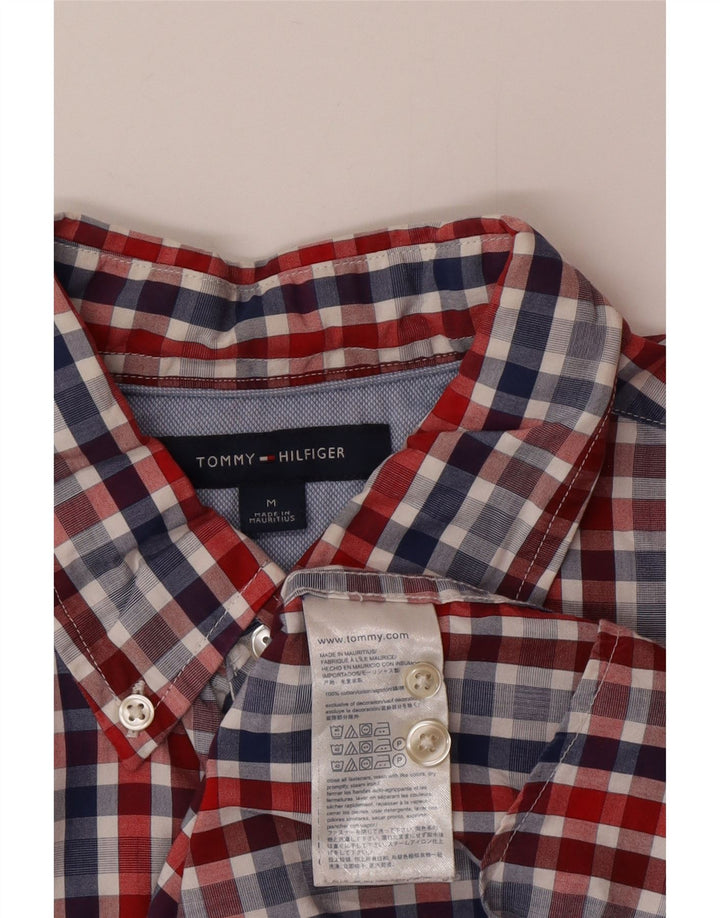 Camicia da uomo Tommy Hilfiger in cotone a quadretti multicolore medio