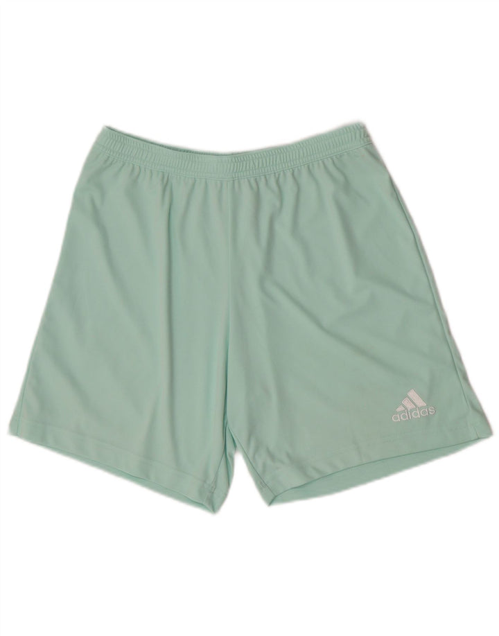 Pantaloncini sportivi da uomo Adidas in poliestere verde medio