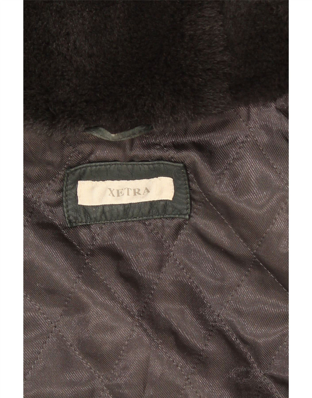 Giacca in pelle con cappuccio corta da donna XETRA UK 12 media nera