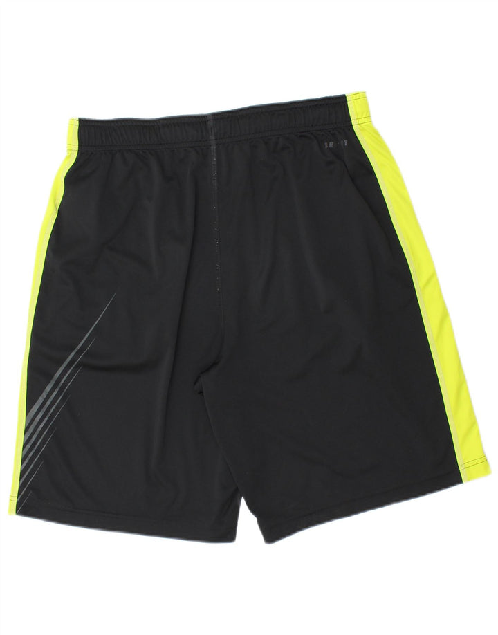 Pantaloncini sportivi Nike da uomo piccoli in poliestere color block nero