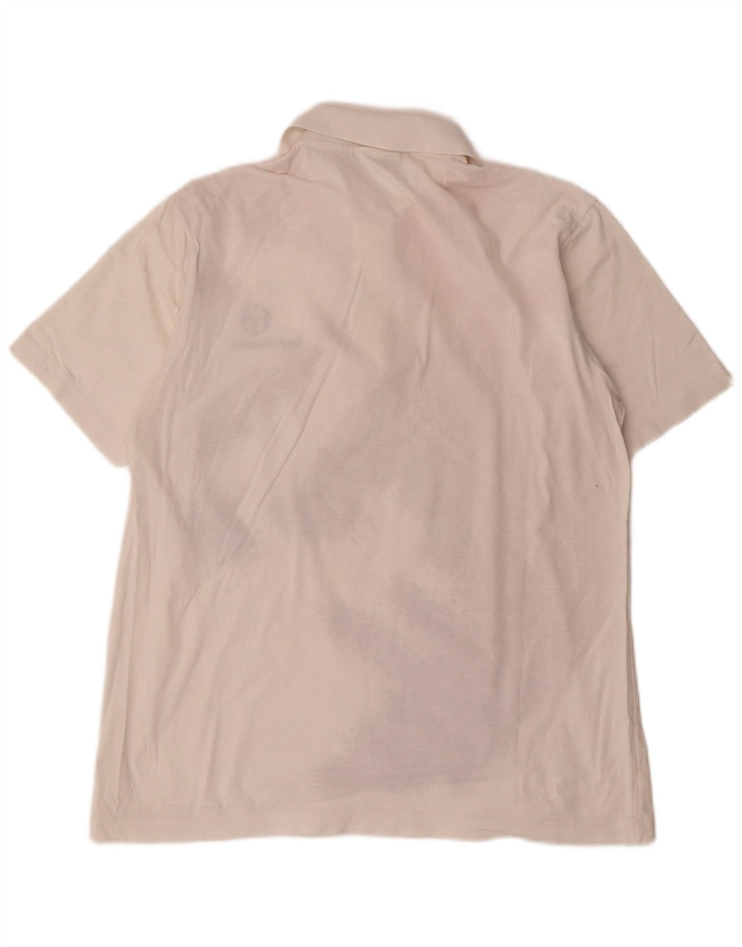 Polo da uomo con motivo astratto Sergio Tacchini in cotone bianco medio