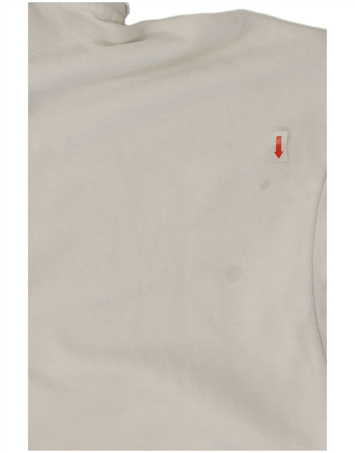 Polo Nike da uomo in cotone bianco medio