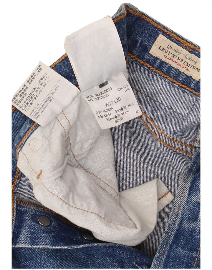 LEVI'S Jeans dritti da uomo 501 W27 L30 cotone blu