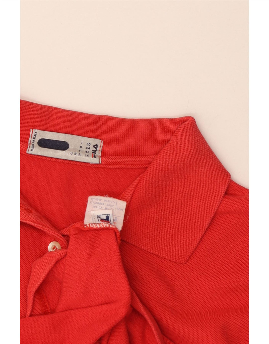 Polo Donna Fila IT 50 XL Cotone Rosso