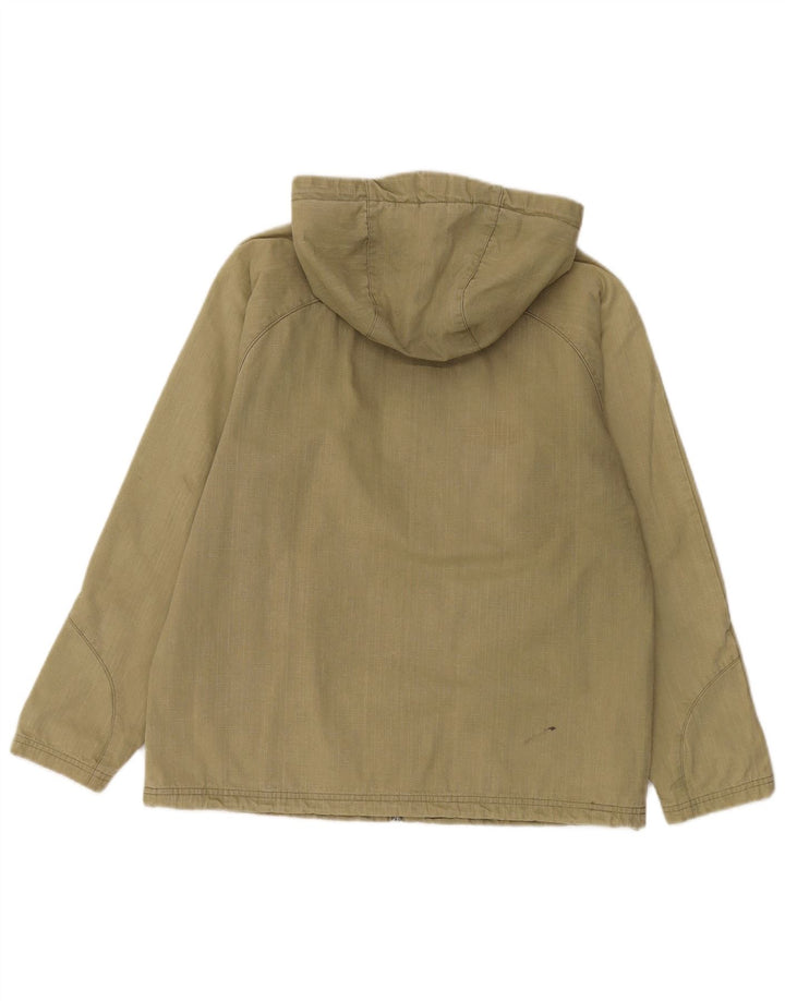 Giubbotto bomber con cappuccio da uomo Weird Fish UK 40 grande cotone kaki