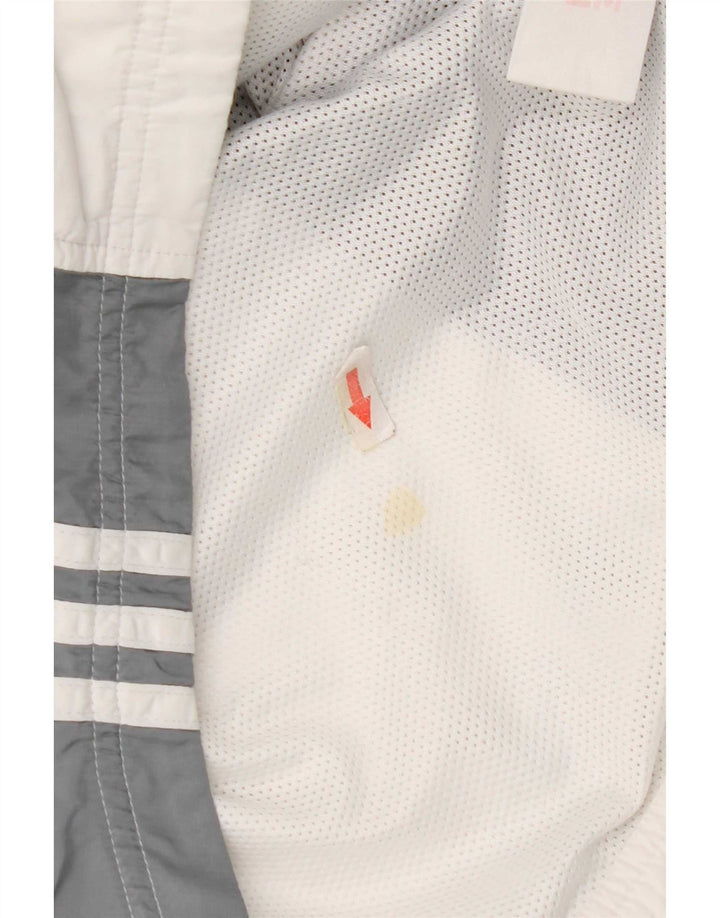 Giacca da tuta da donna Adidas UK 10 Small Grey Colourblock