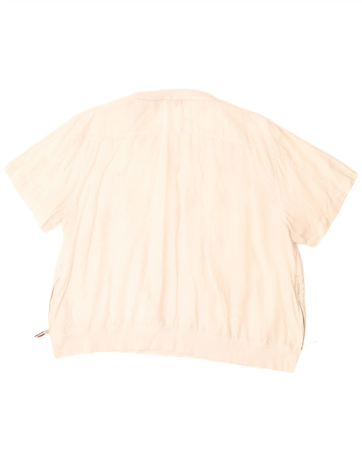 Camicetta da donna Tommy Hilfiger Top UK 20 2XL Lino bianco