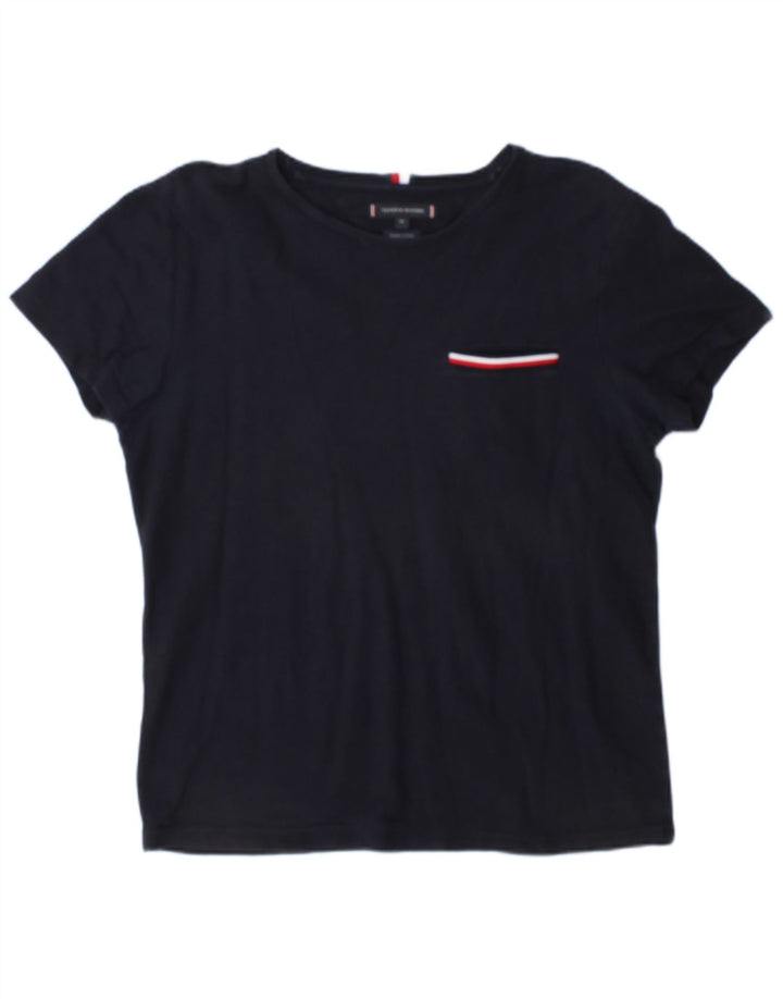 T-shirt da uomo Tommy Hilfiger Top in cotone blu navy medio