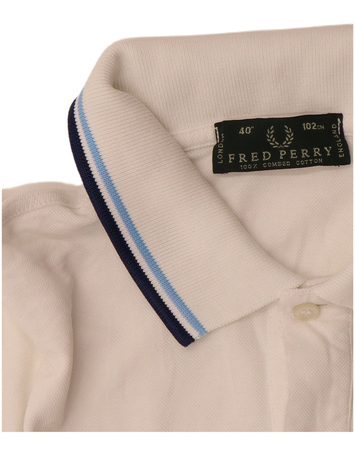 Polo da uomo FRED PERRY in cotone bianco medio