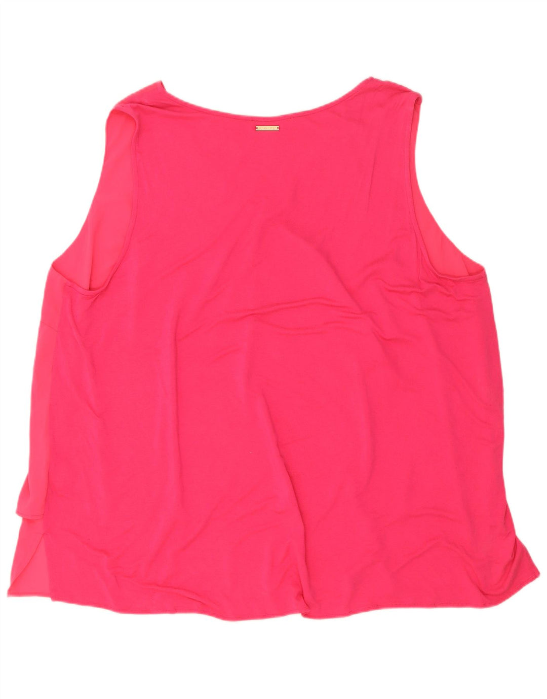 Top camicetta senza maniche da donna Michael Kors UK 22 3XL poliestere rosa