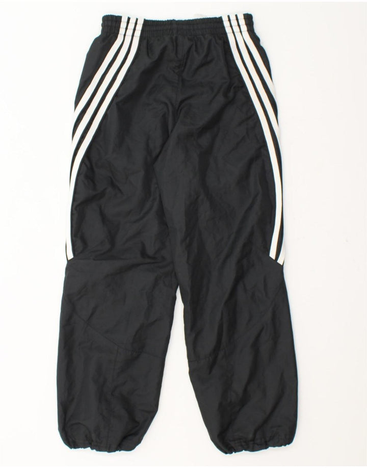 ADIDAS Girls Tracksuit Trousers 7-8 Years  Black Polyester Vintage Adidas and Second-Hand Adidas from Messina Hembry 