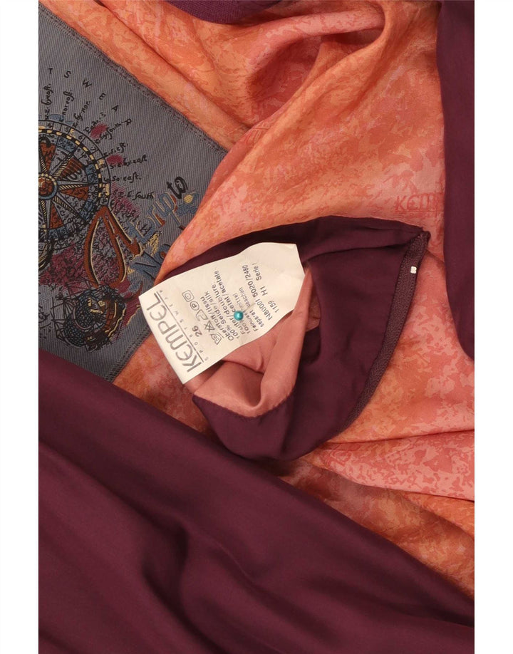 Giubbotto bomber da uomo Kempel UK 42 XL Borgogna Seta