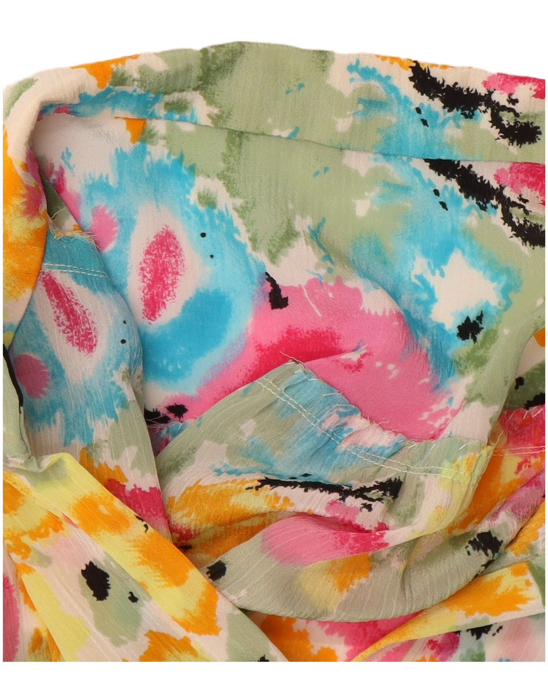 Camicetta a maniche corte da donna VINTAGE UK 16 Large Tie Dye multicolore