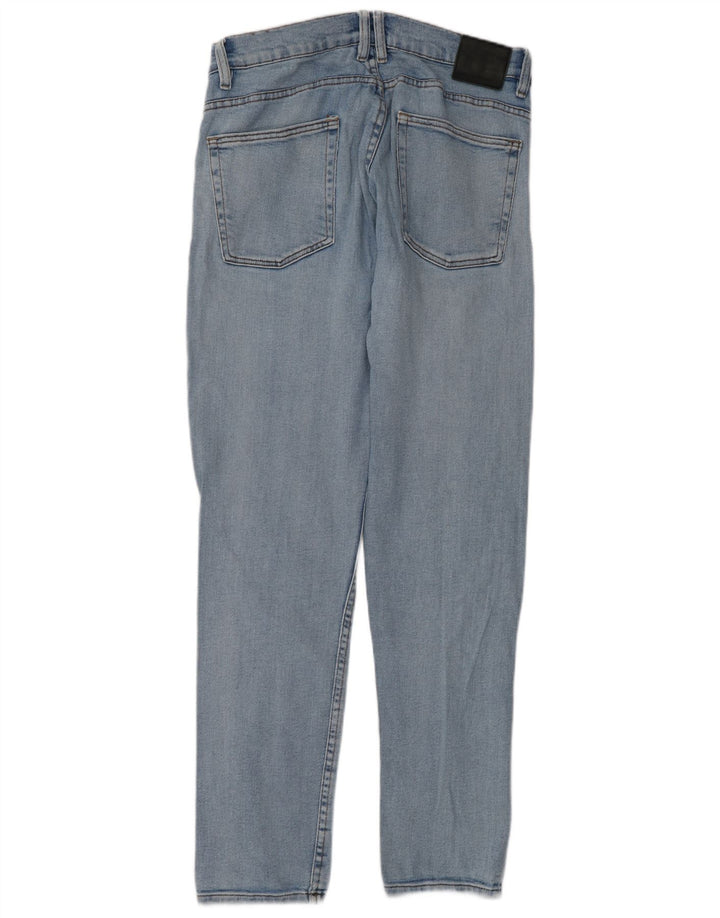 Jeans slim da uomo Zara EU 42 Large W32 L32 cotone blu