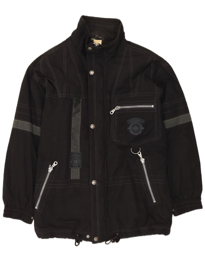 Giacca a vento da uomo VINTAGE UK 42 XL poliestere nero