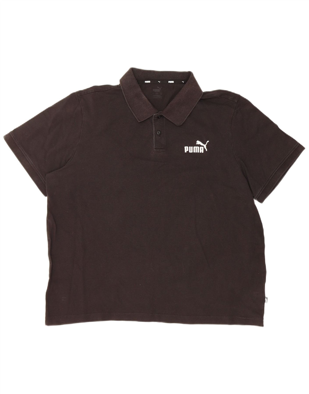 PUMA Mens Polo Shirt XL Black Cotton