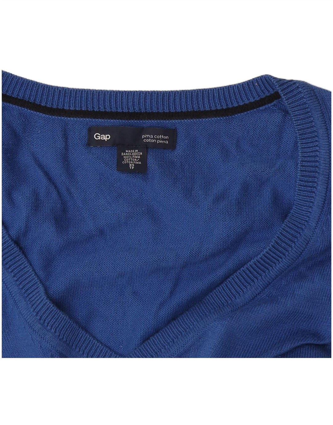 Maglione da uomo con scollo a V Gap XS in cotone blu