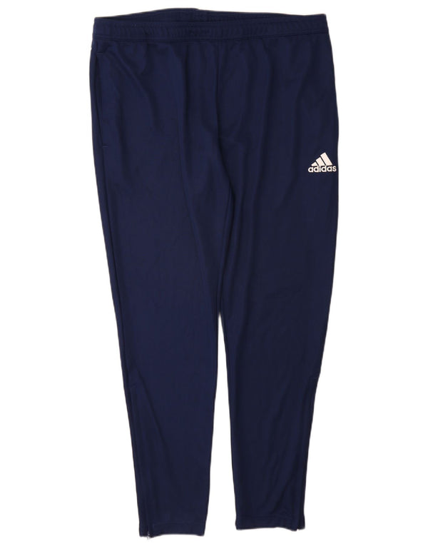 Pantaloni da tuta Adidas Aeroready da uomo XL in poliestere blu navy