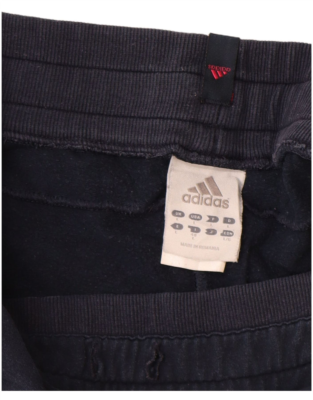 Pantaloni da tuta da donna Adidas Joggers UK 14 Large Blu Navy Cotone