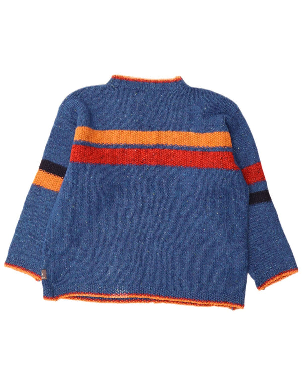 Fisherman Out Of Ireland Maglione girocollo da uomo grande blu