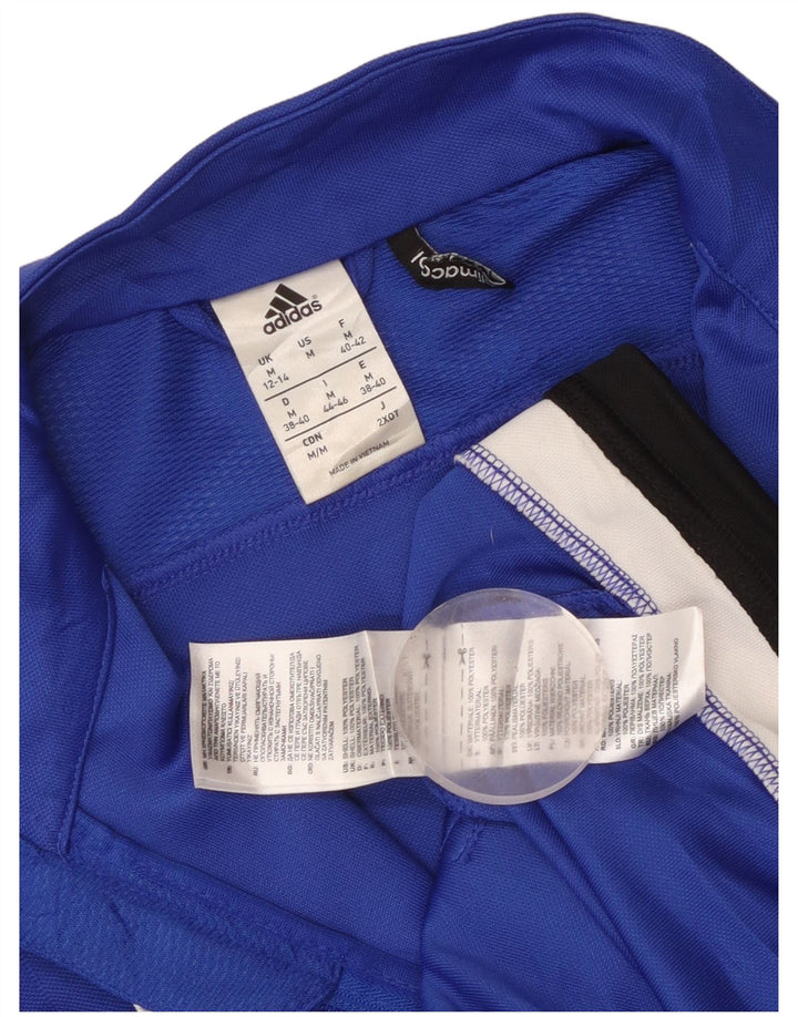 Giacca da ginnastica Adidas Royal White Graphic da donna UK 12/14 Blu medio