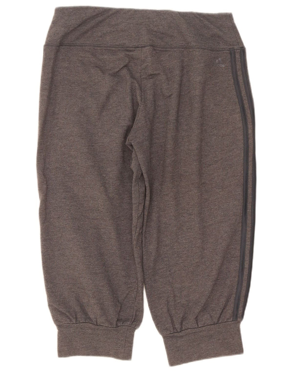 Pantaloni da tuta da donna Adidas Capri Joggers UK 12 Cotone grigio medio