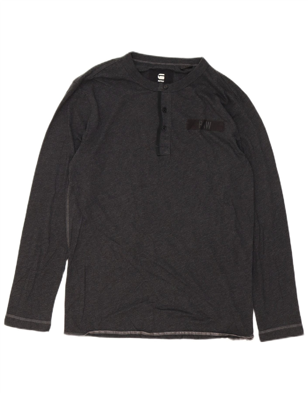 Top da uomo G-Star a maniche lunghe piccolo in cotone grigio