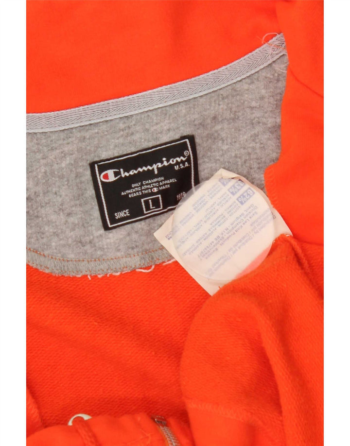 Giacca sportiva da donna con grafica corta Champion UK 14 Large Arancione
