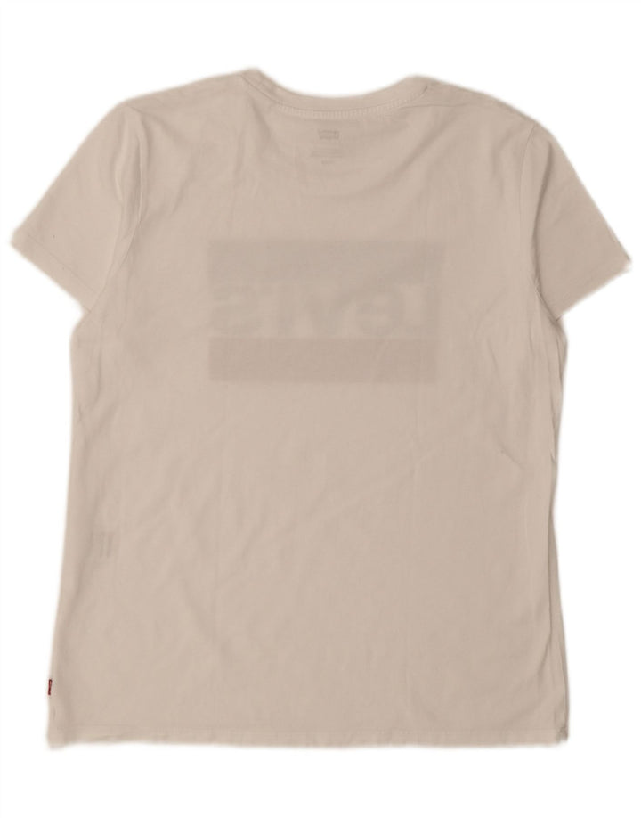 T-shirt grafica da donna Levi's Top UK 14 Medium White