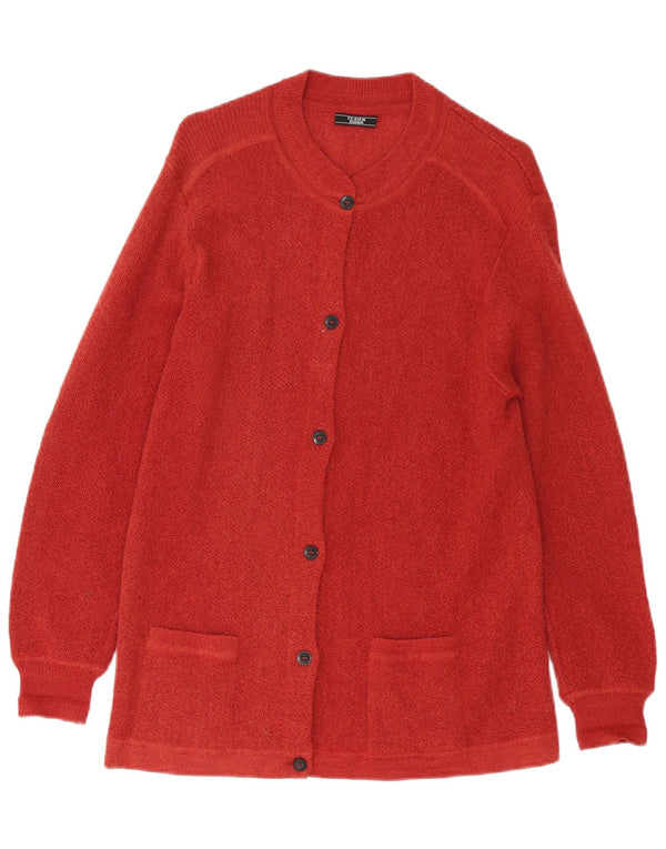 Maglione cardigan lungo da donna Clark Ross UK 14 Borgogna medio