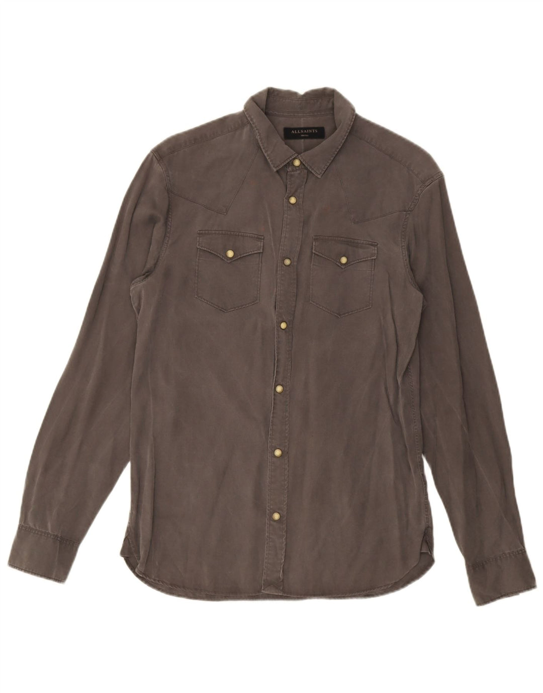 Camicia Uomo All Saints Small Lyocell Grigio