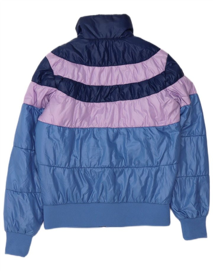 Giacca imbottita da donna PUMA UK 10 Small Blu Poliestere color block