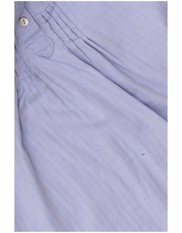 Maglia pullover da donna Zara UK 10 piccola in cotone a spina di pesce blu