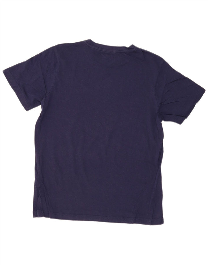 T-shirt grafica da uomo Kappa Top in cotone blu navy medio