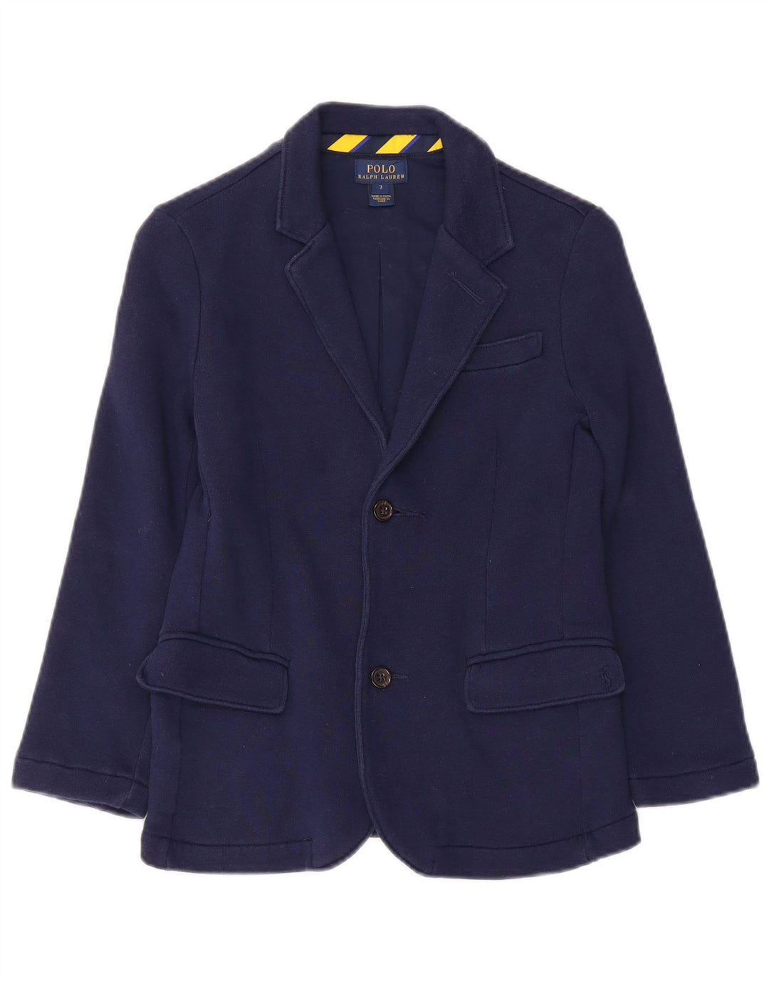 Polo Ralph Lauren Giacca blazer a 2 bottoni da ragazzo 6-7 anni in cotone blu navy