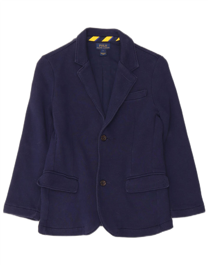 Polo Ralph Lauren Giacca blazer a 2 bottoni da ragazzo 6-7 anni in cotone blu navy