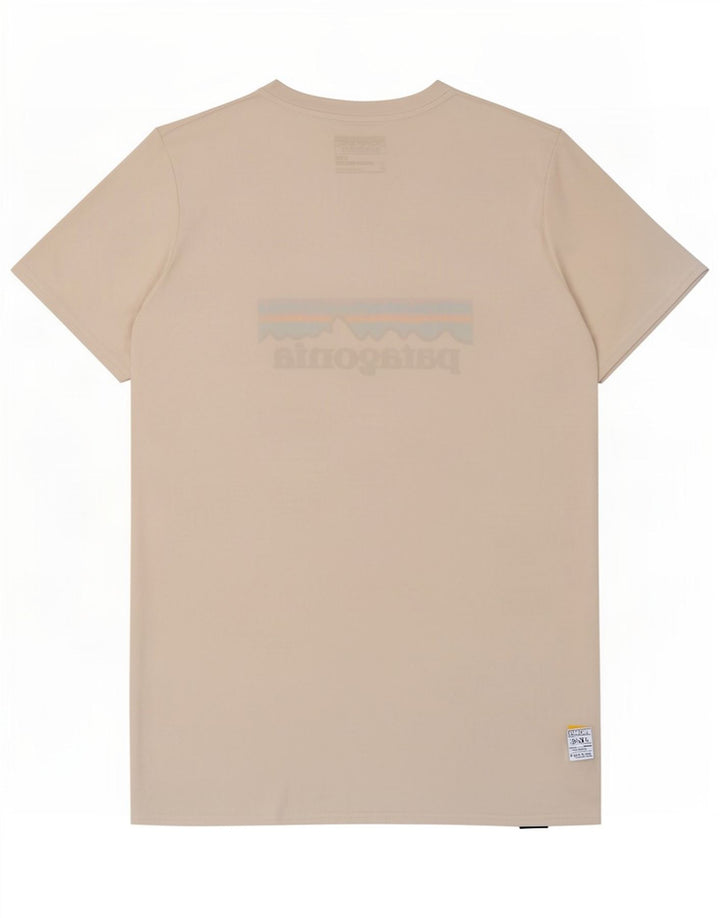 Patagonia T-shirt grafica da uomo Top in poliestere bianco medio
