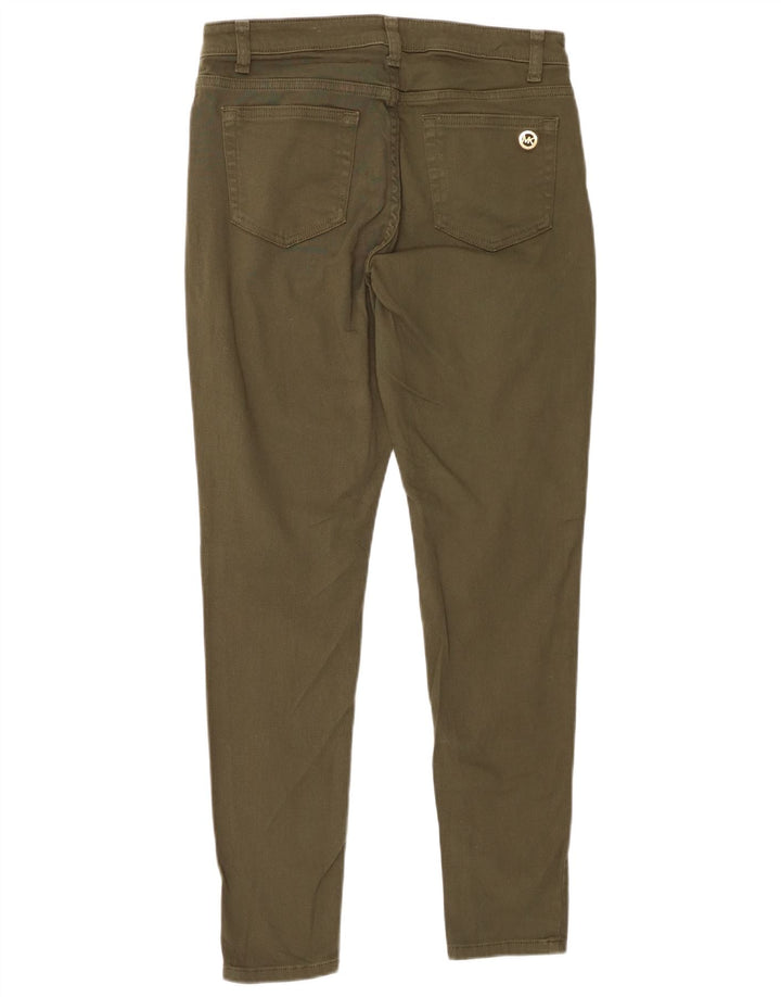 MICHAEL KORS Pantaloni casual skinny da donna US 8 medi W28 L29 Cachi
