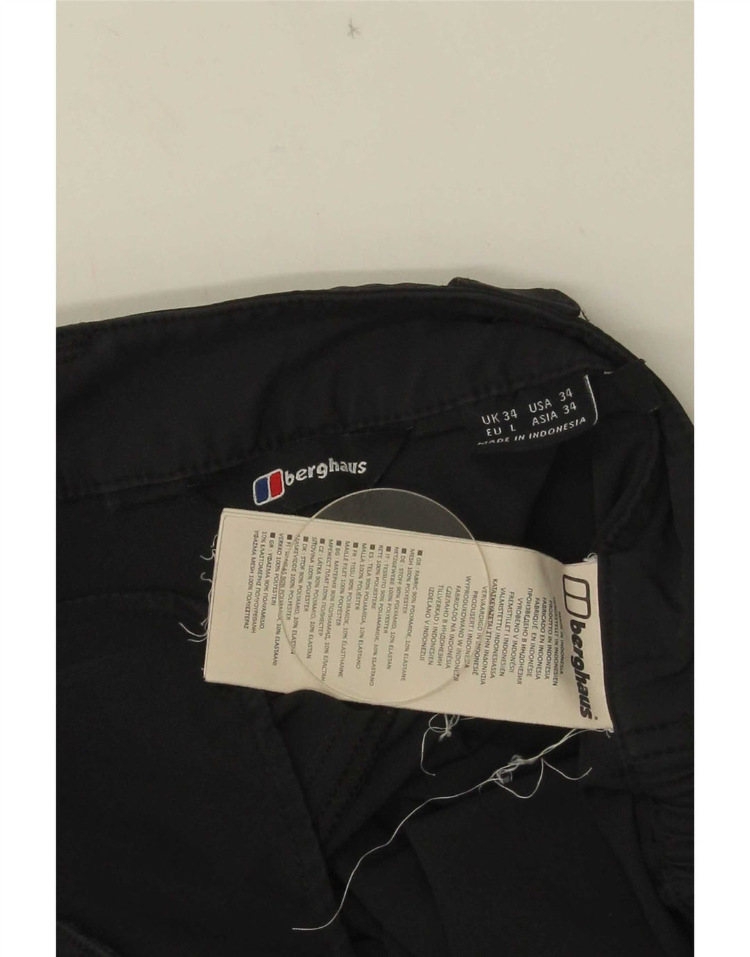 Pantaloni cargo dritti da uomo Berghaus W34 L30 grigio poliammide