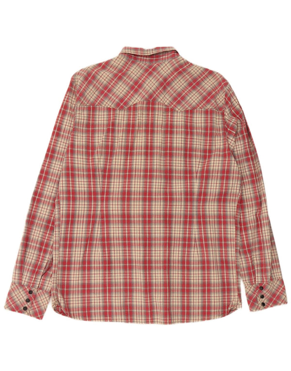 Camicia Levi's da uomo slim fit western XL in cotone rosso