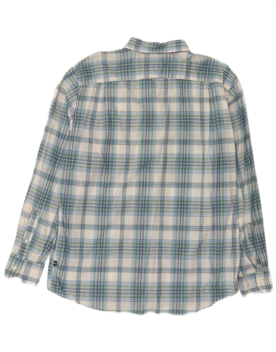 Camicia da uomo Nautica in cotone a quadri grandi blu