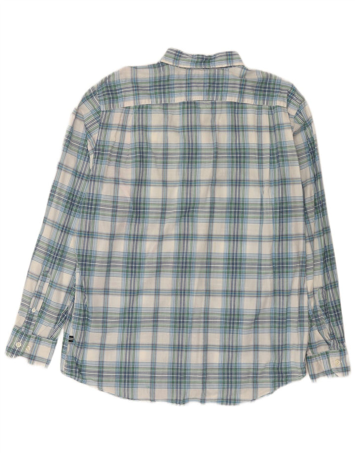 Camicia da uomo Nautica in cotone a quadri grandi blu
